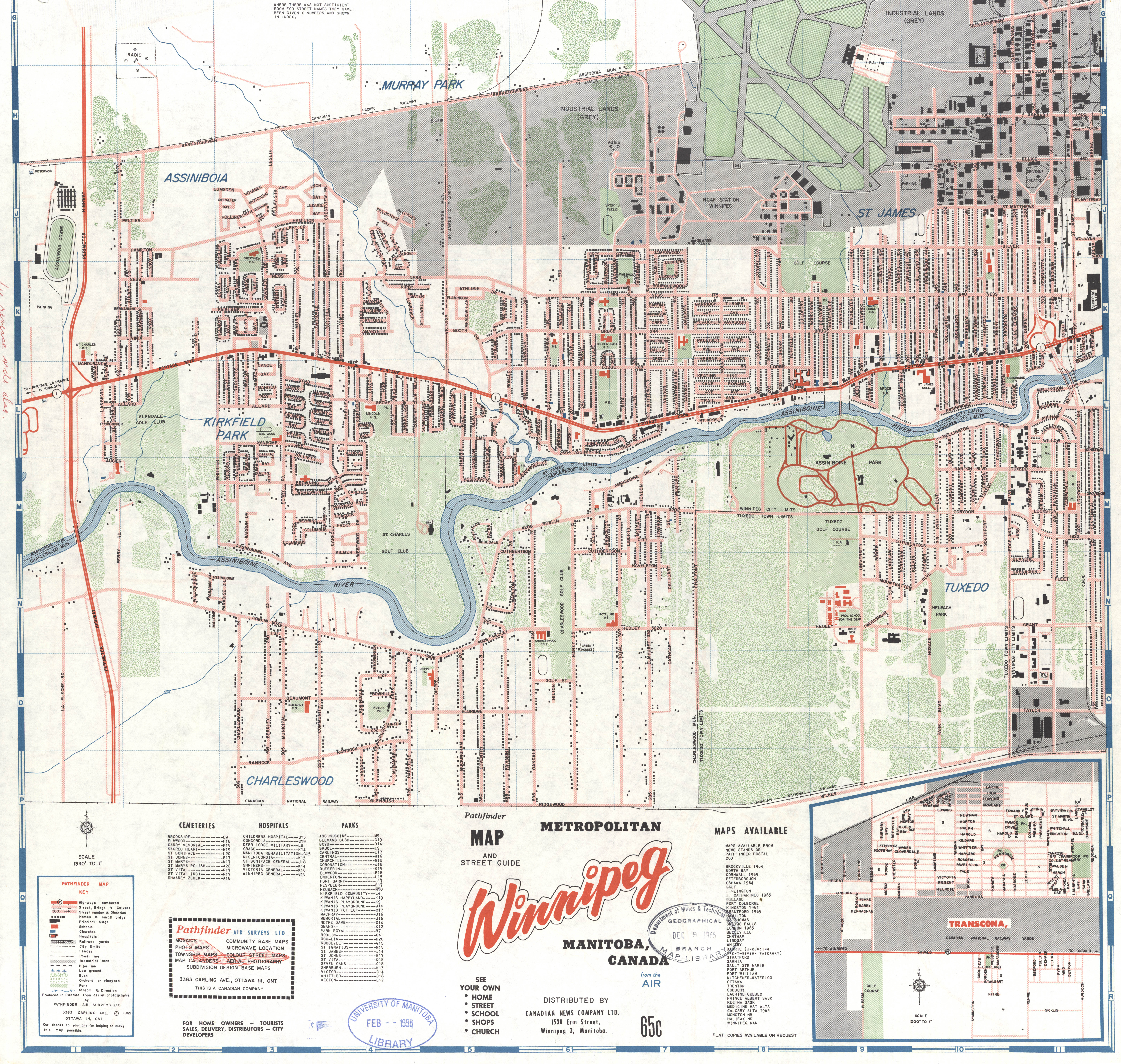 St. Charles map, 1965