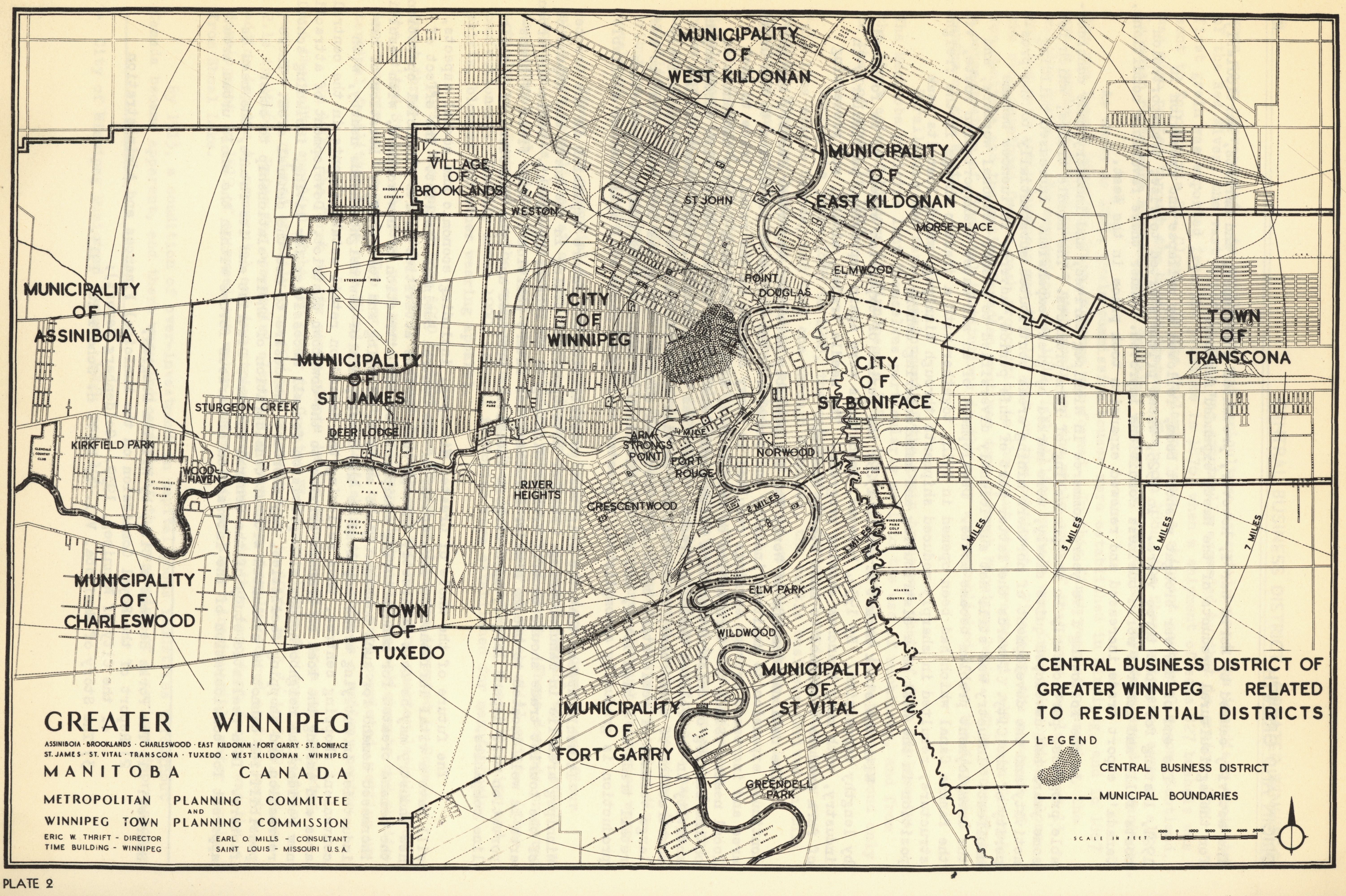 St. Charles map 1948