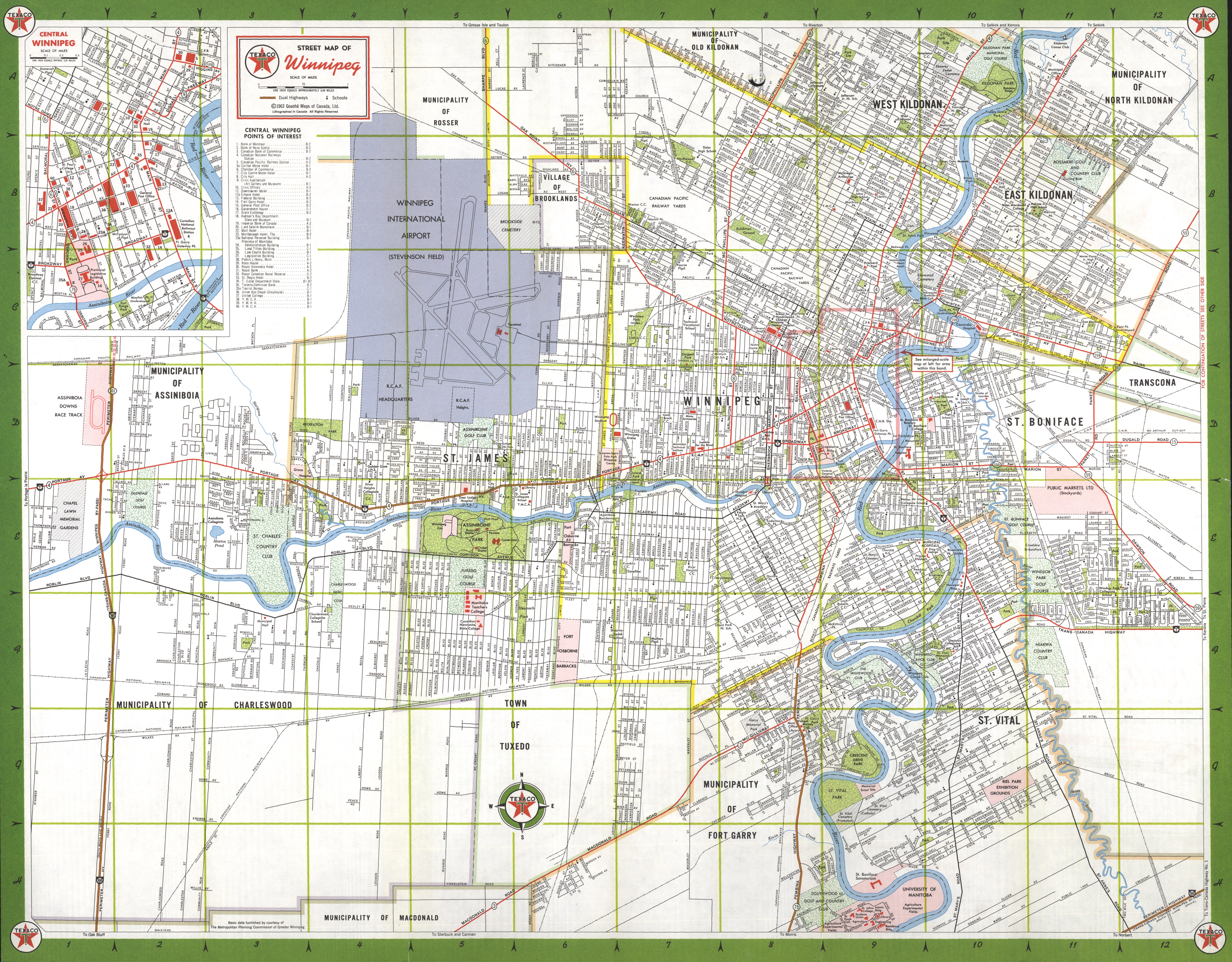 St. Charles map 1963