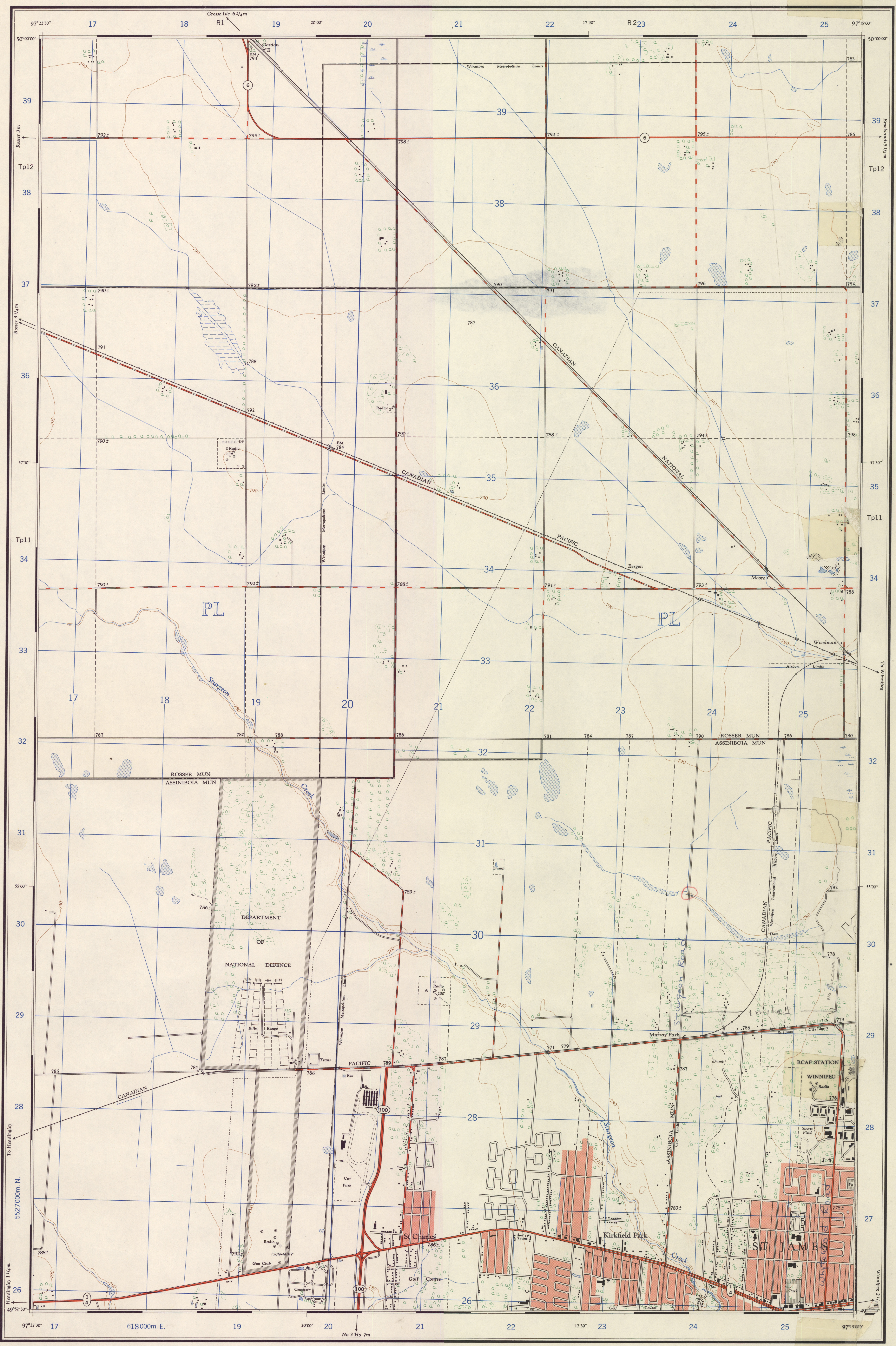 St. Charles map 1961
