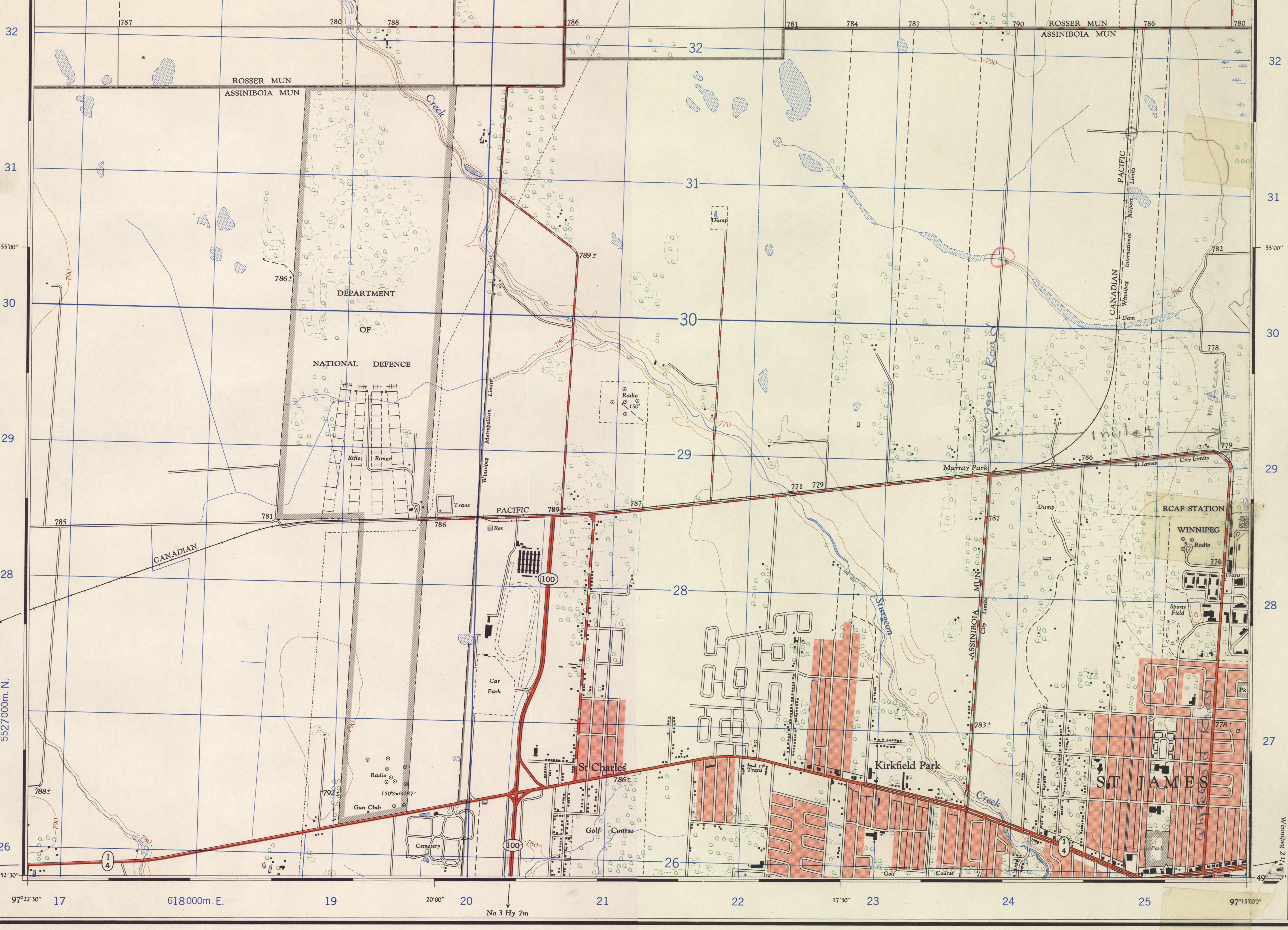 St. Charles map 1961
