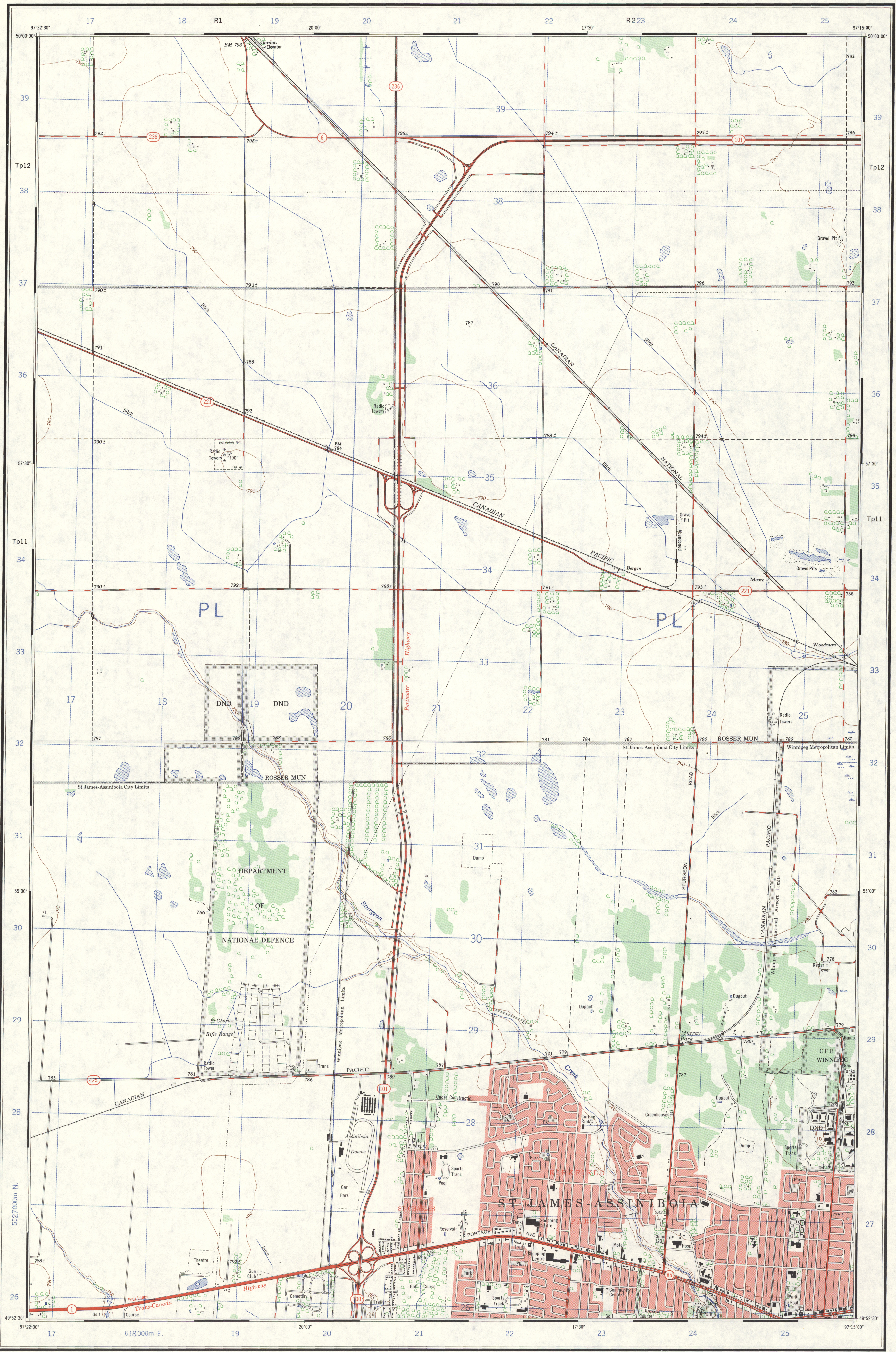 St. Charles map 1969